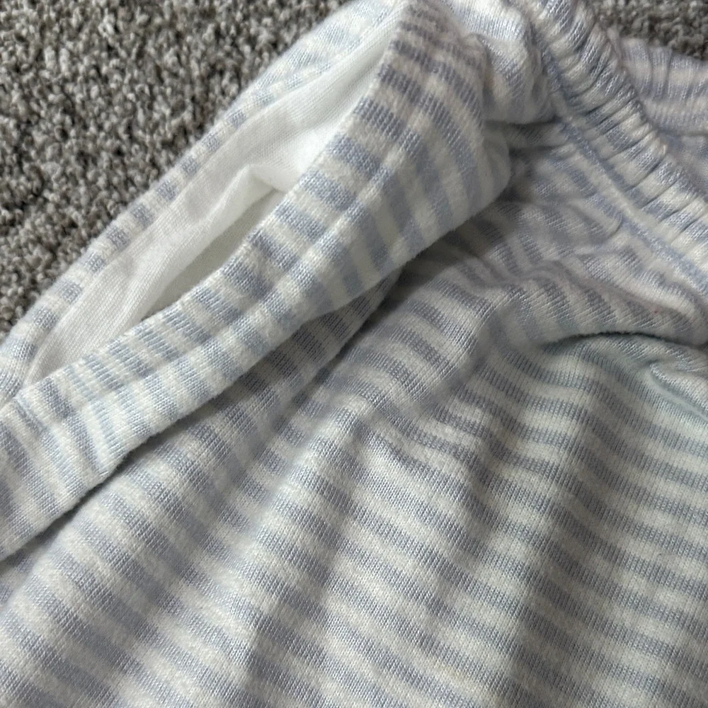Hollister Light blue Striped Pajama Pants with pockets - Picture 3 of 5
